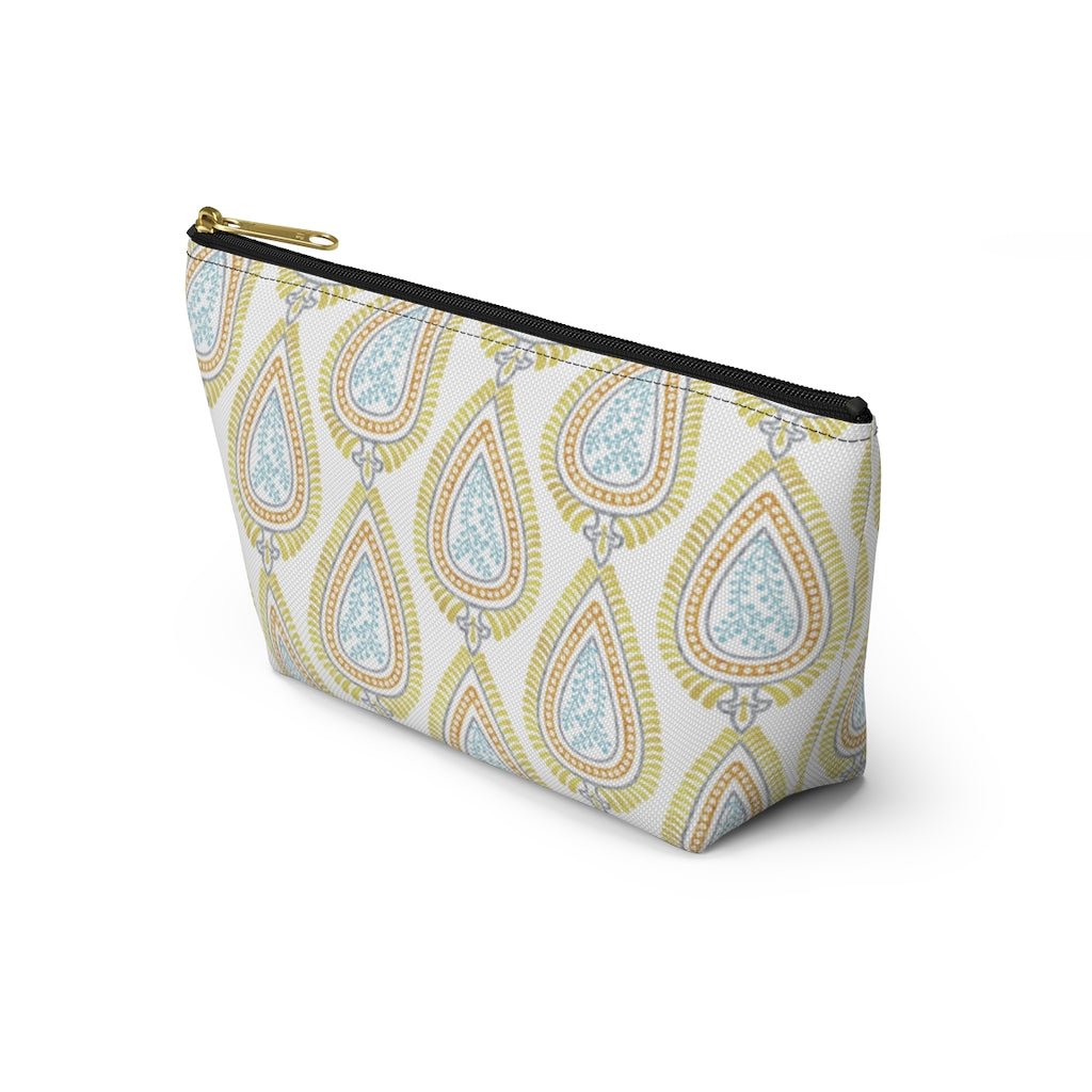Teardrop Accessory Pouch w T-bottom in Gold