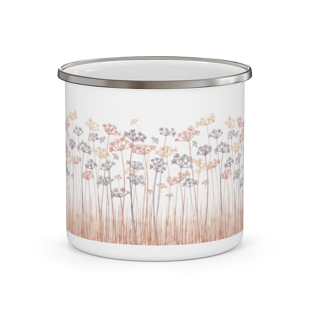 Message Code Enamel Mug in Purple
