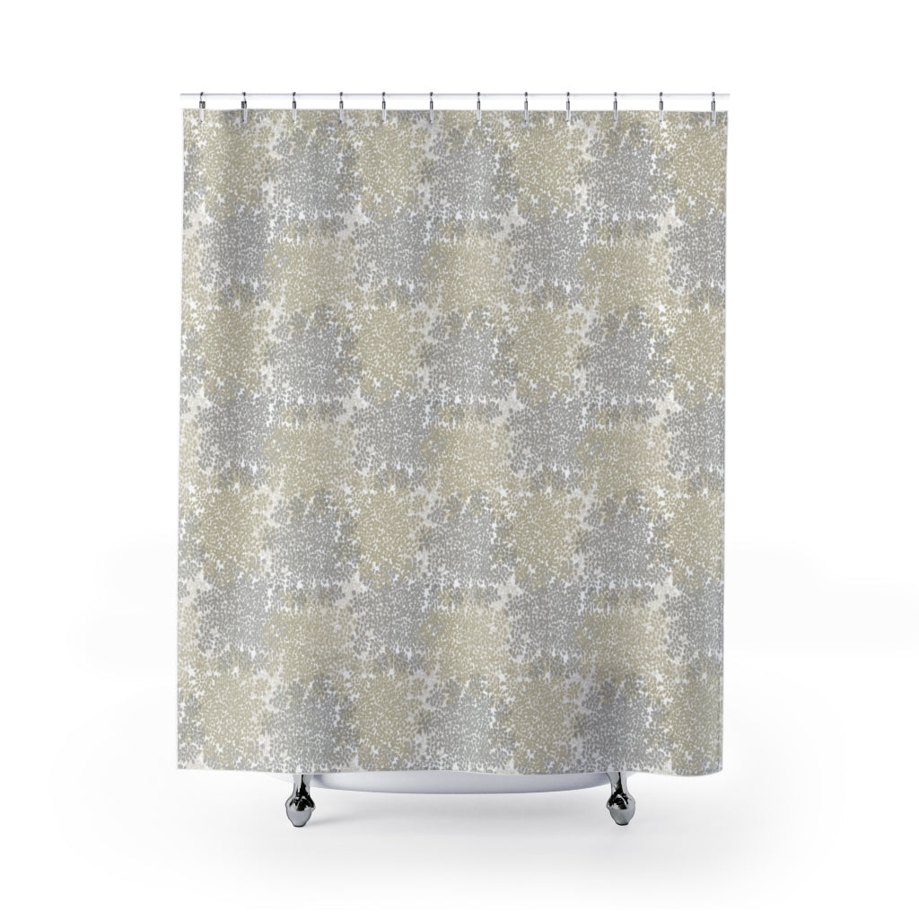 Queen Anne's Lace Shower Curtain in Brown