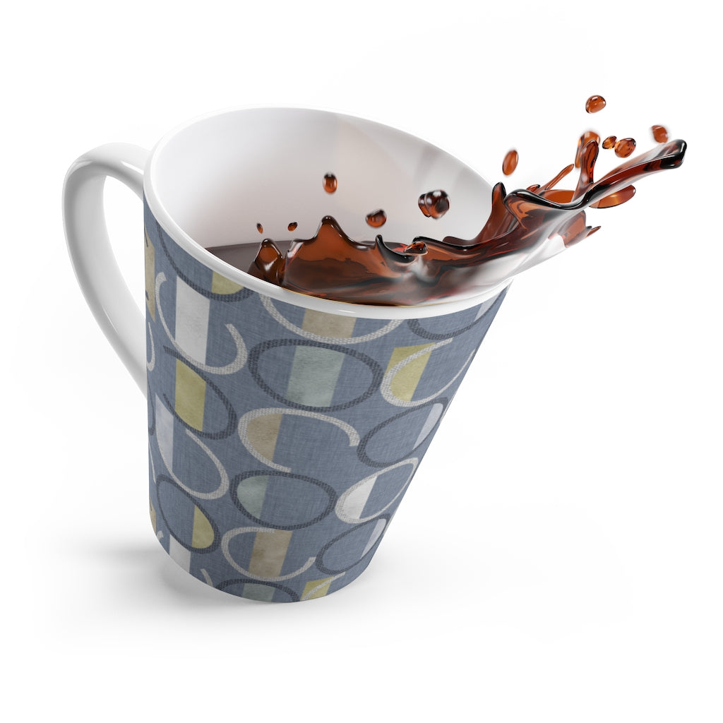Journey Code Latte Mug in Blue