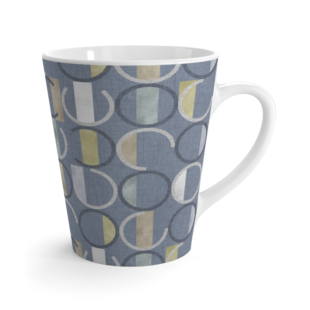 Journey Code Latte Mug in Blue