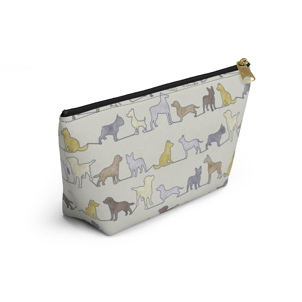 Dogs Accessory Pouch w T-bottom in Yellow