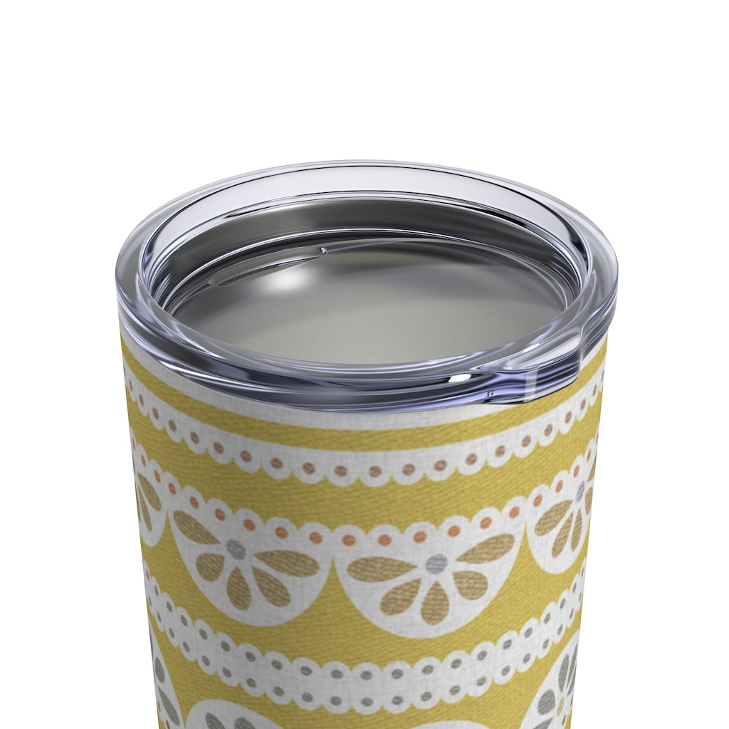 Eyelet Lace Tumbler in Yellow