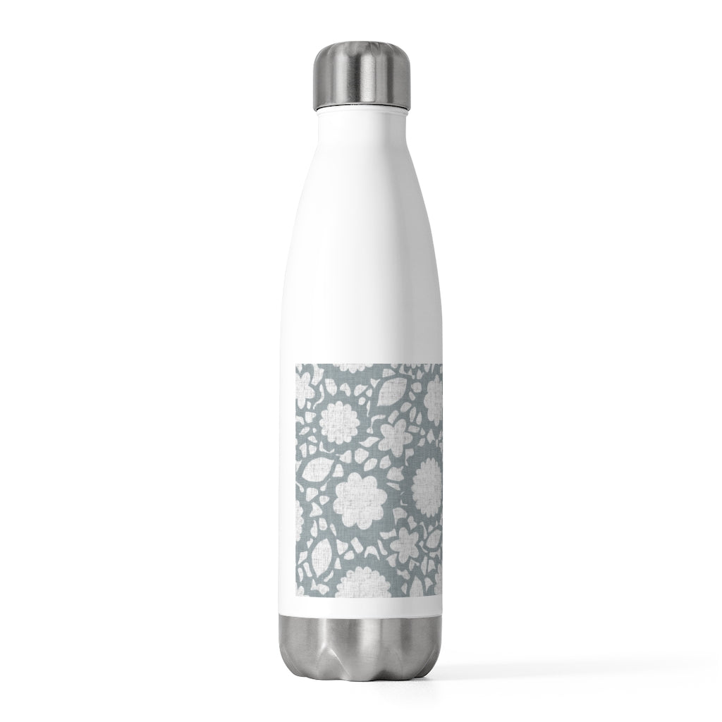 Floral Eyelet Lace 20oz Insulated Bottle in Blue
