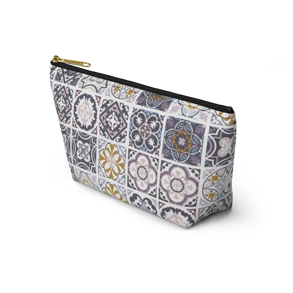 Seville Square Accessory Pouch w T-bottom in Purple