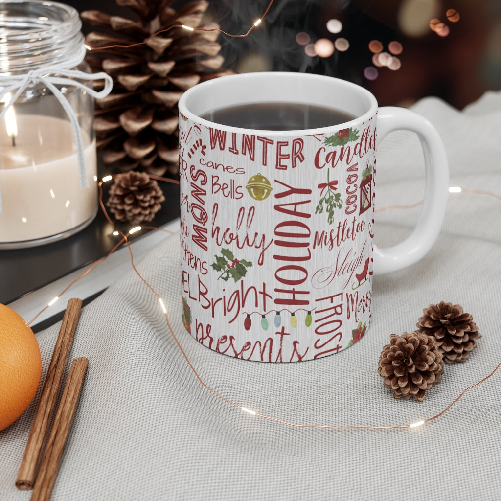 Holiday Cheer Mug in Red