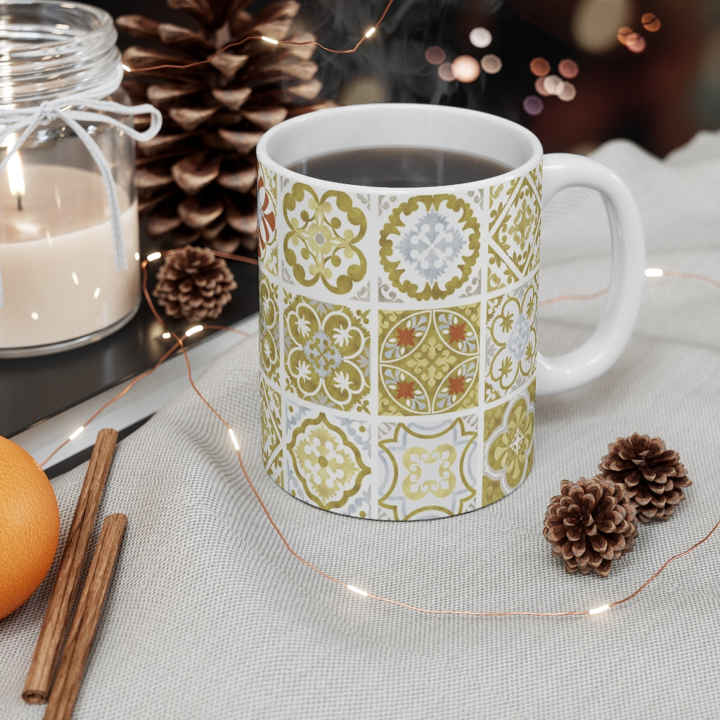 Seville Square Mug in Gold