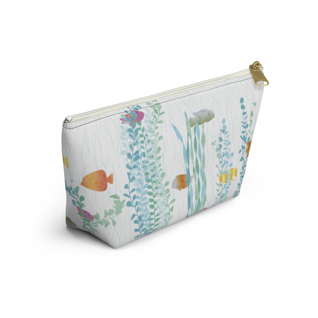 Aquarium Accessory Pouch w T-bottom in Aqua