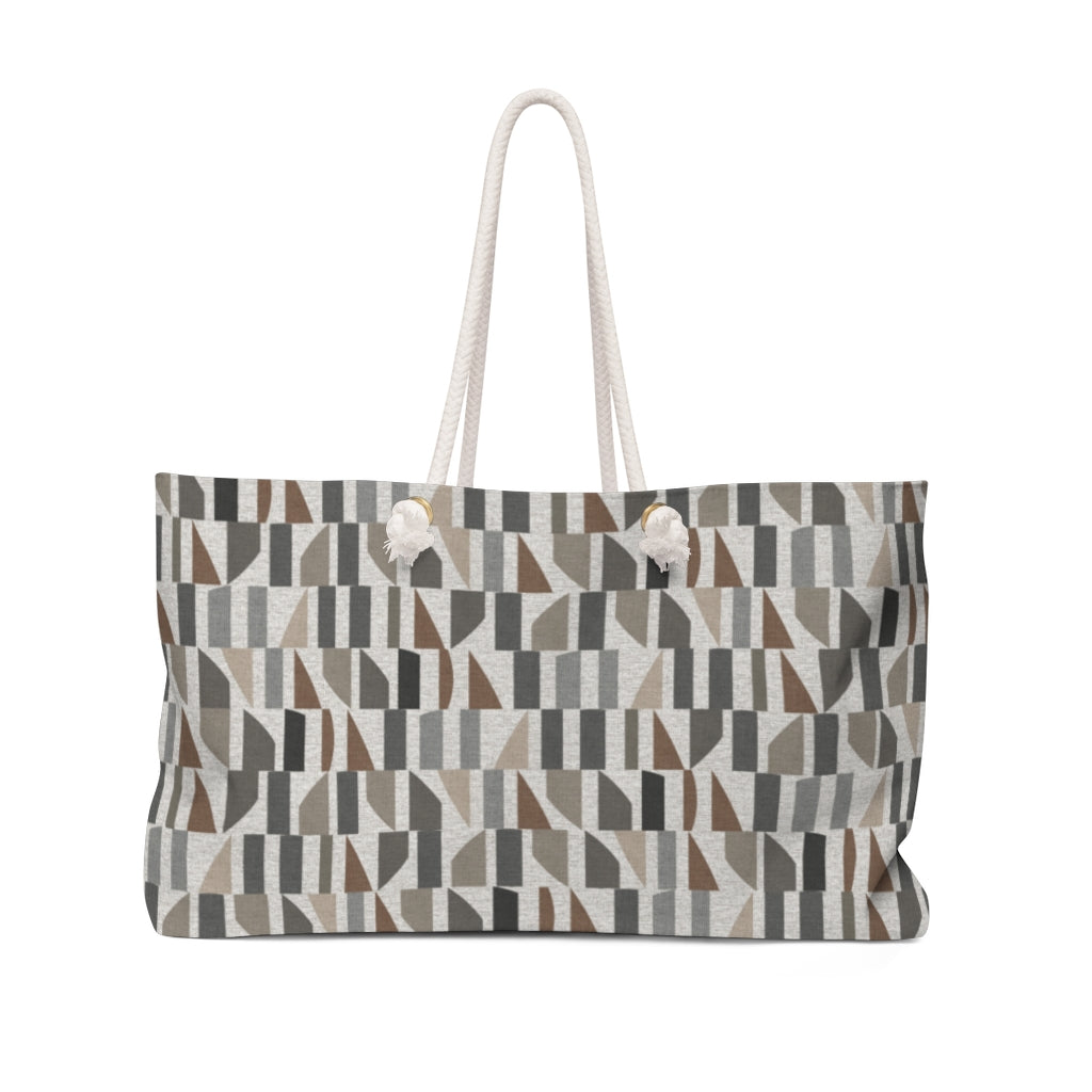 Frequency Code Weekender Bag in Gray