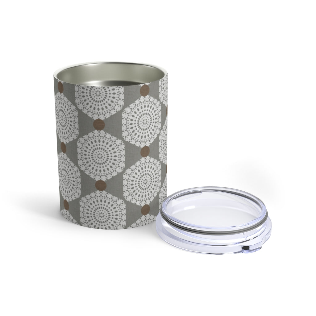 Lace Hexagon Tumbler in Gray
