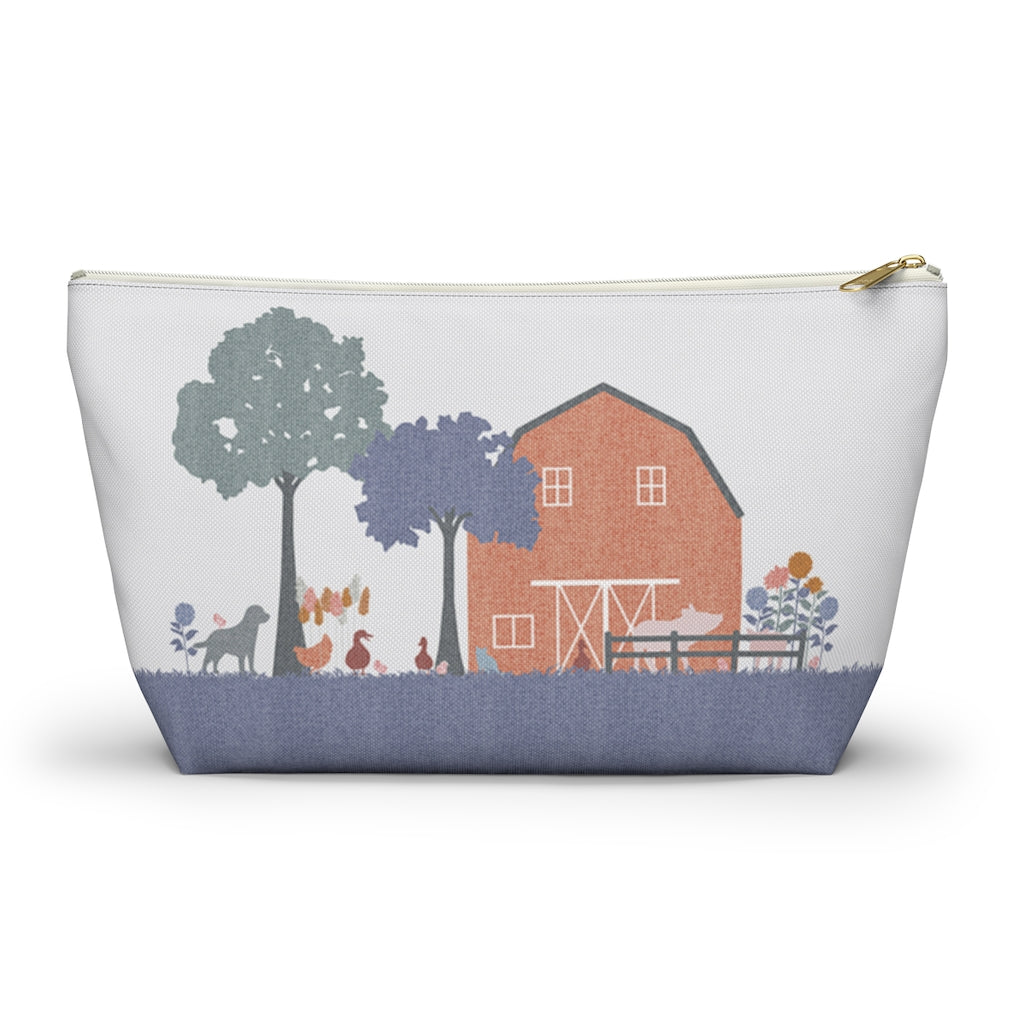 Barnyard Fun Accessory Pouch w T-bottom in Purple