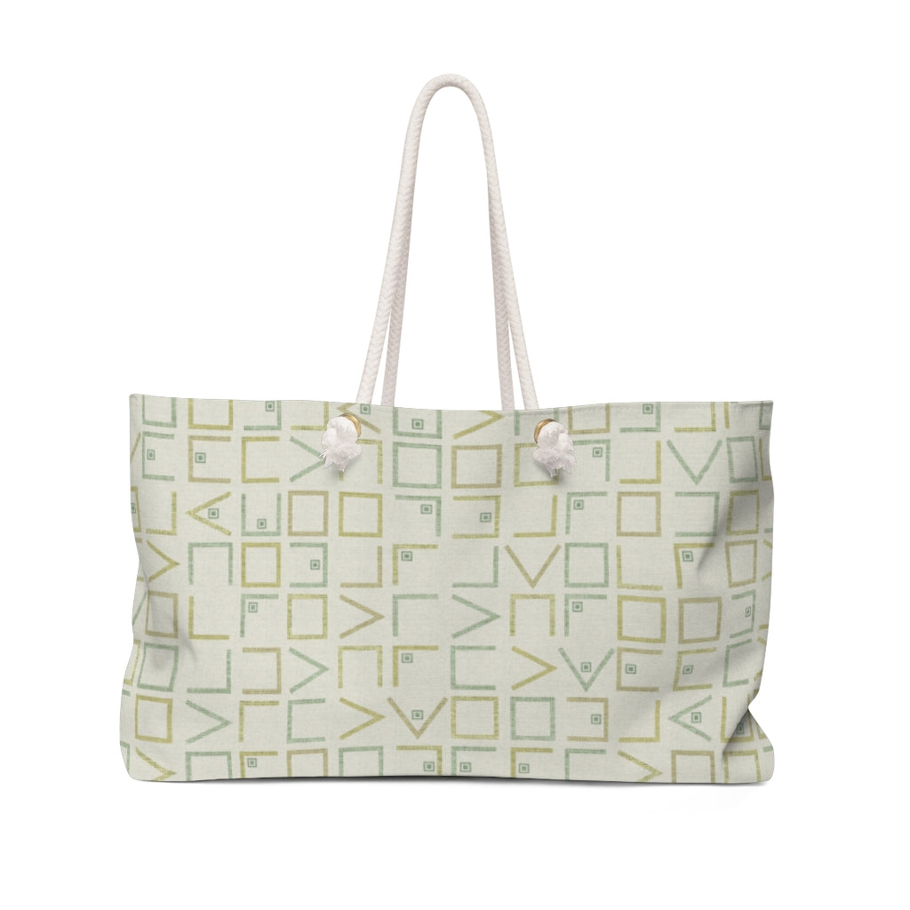 Encode Code Weekender Bag in Green