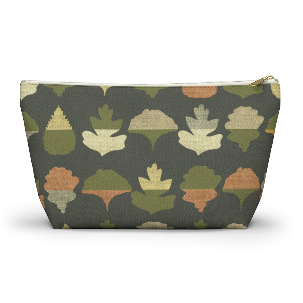 Frond Accessory Pouch w T-bottom in Green