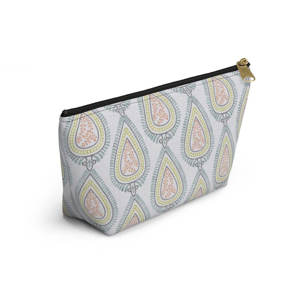 Teardrop Accessory Pouch w T-bottom in Light Blue