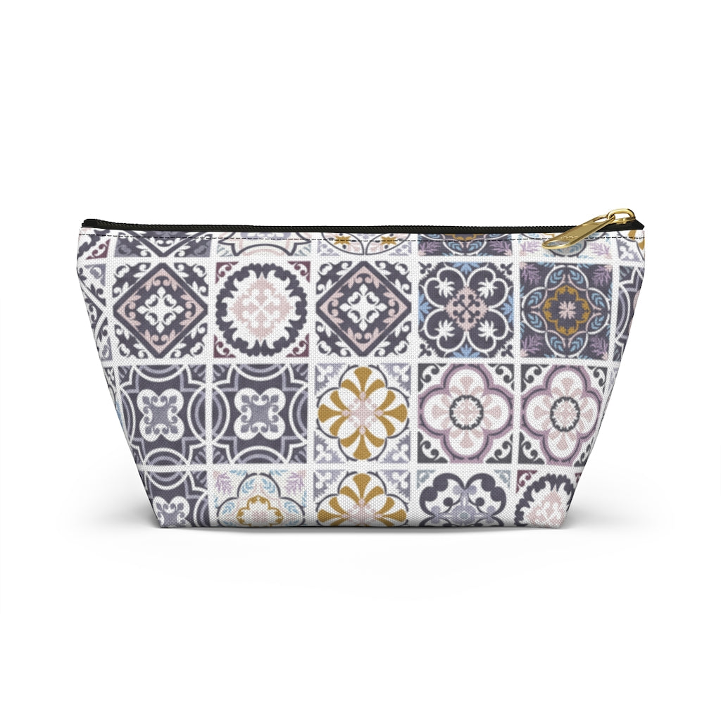 Seville Square Accessory Pouch w T-bottom in Purple