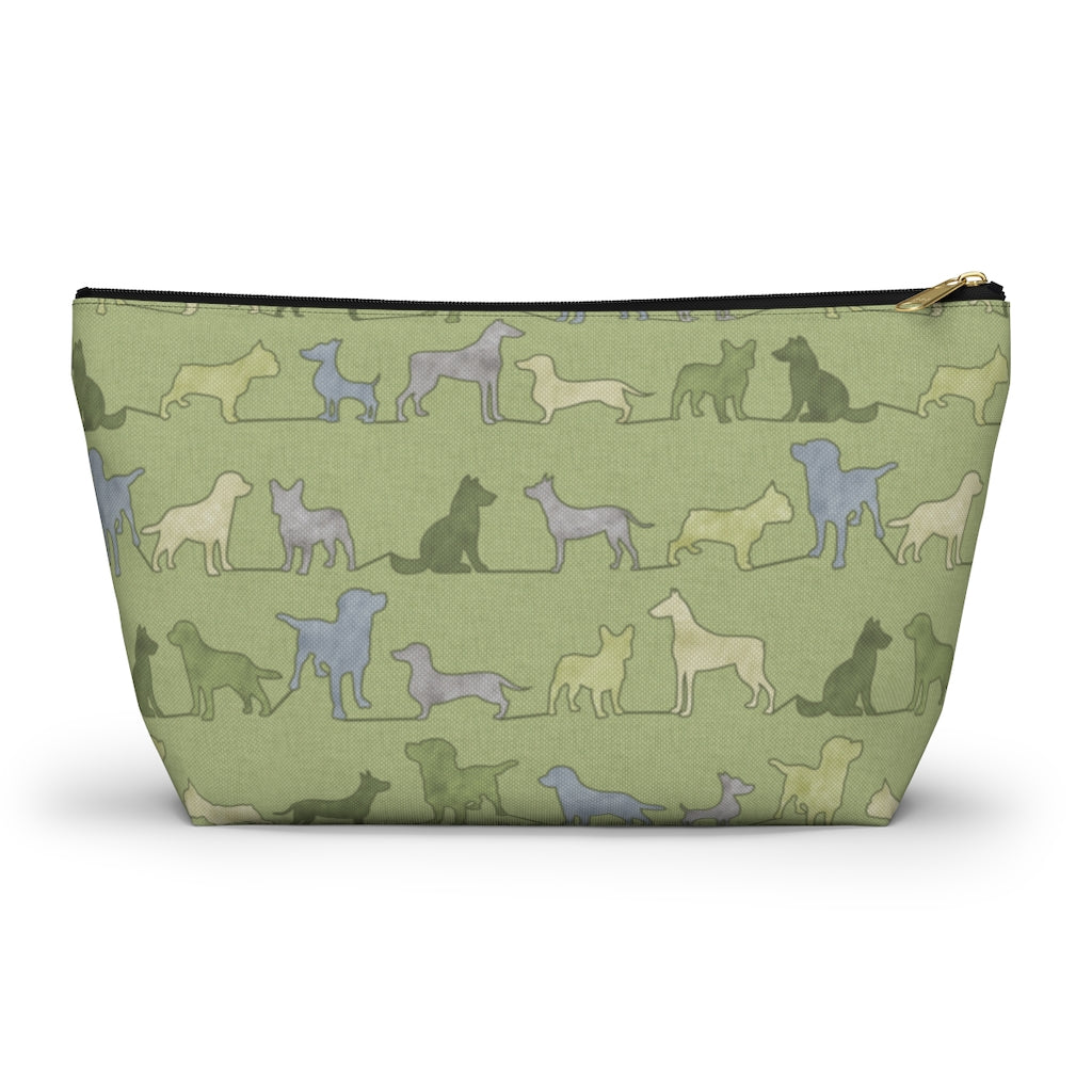 Dogs Accessory Pouch w T-bottom in Green