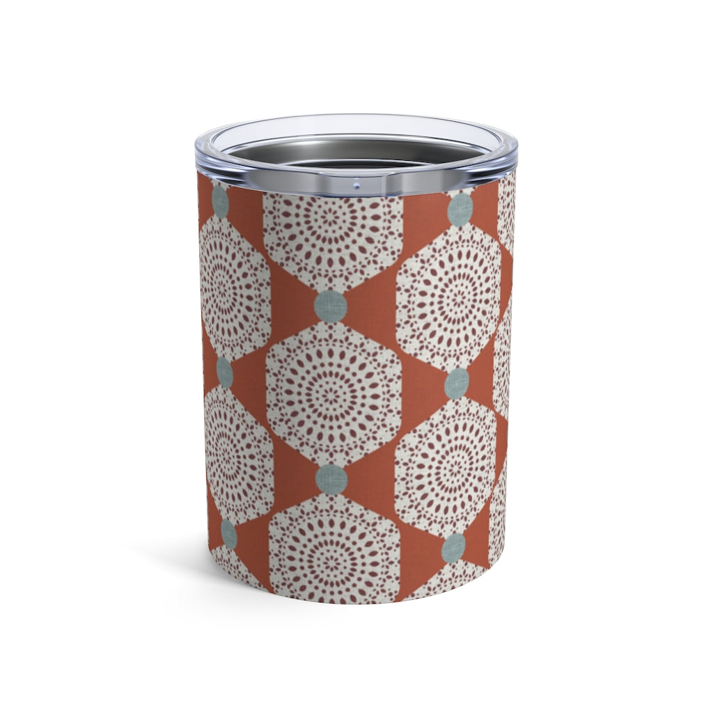 Lace Hexagon Tumbler in Orange