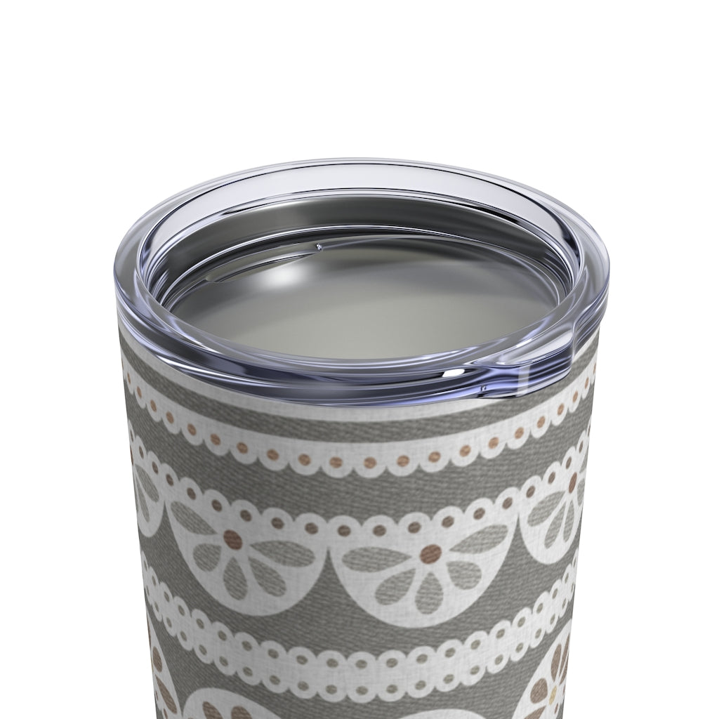 Eyelet Lace Tumbler in Taupe
