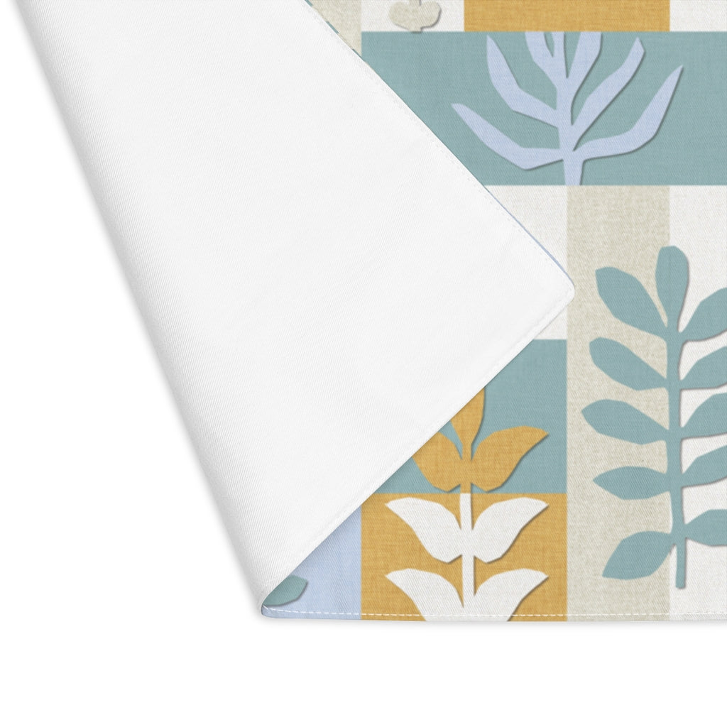 Botanical Paper Placemat in Teal