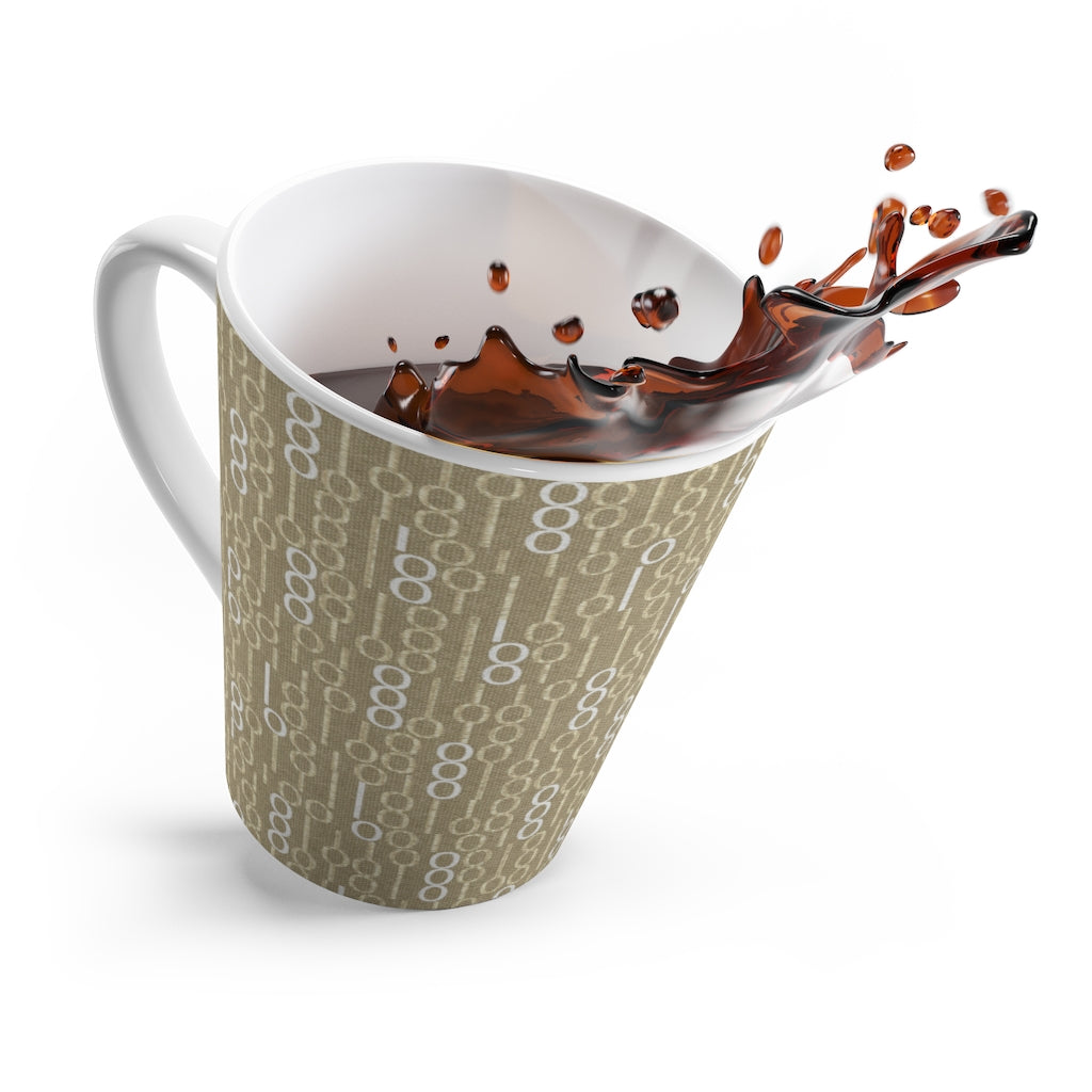 Railroad Code Latte Mug in Yellow