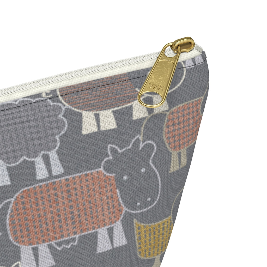 Animal Farm Accessory Pouch w T-bottom in Gray