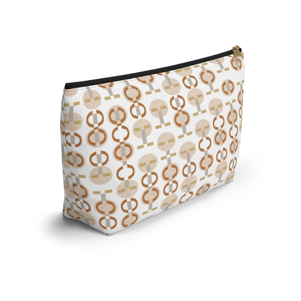 Telegraph Code Accessory Pouch w T-bottom in Orange