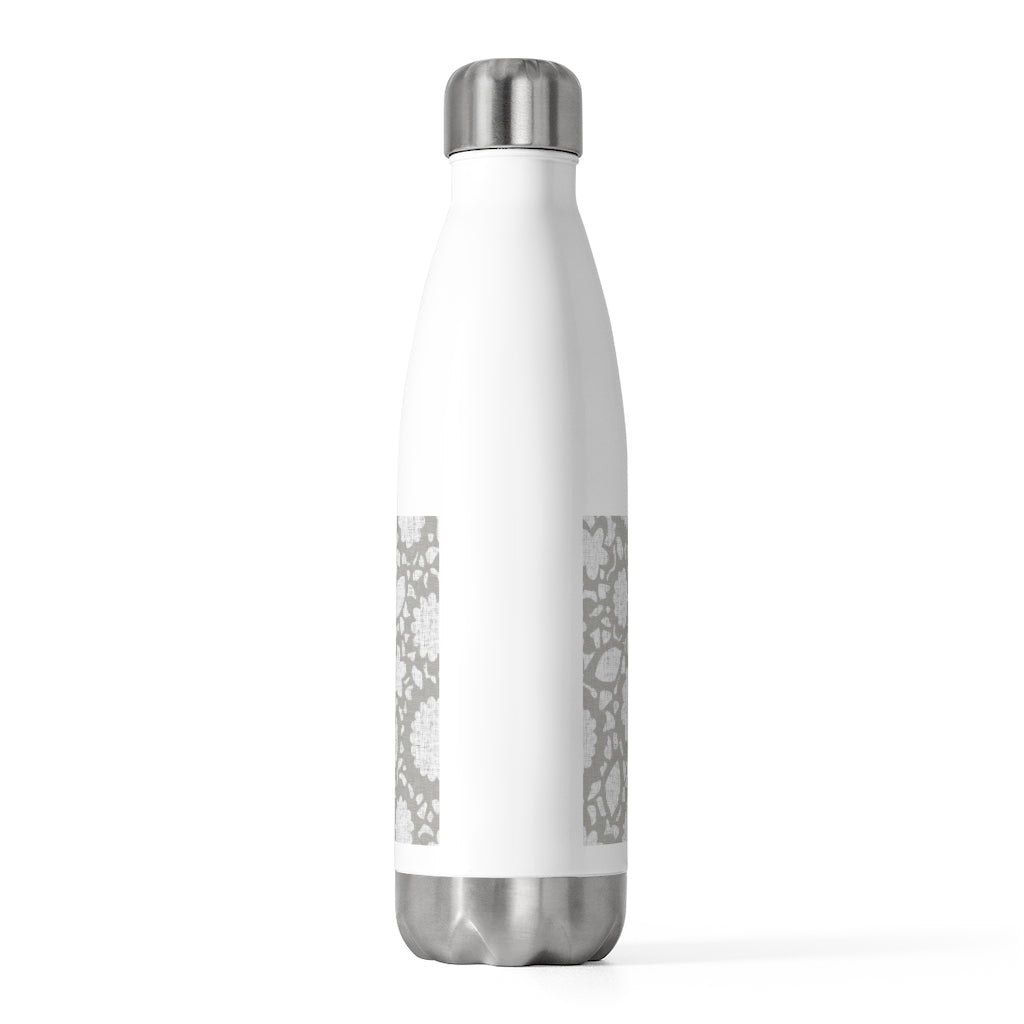 Floral Eyelet Lace 20oz Insulated Bottle in Gray