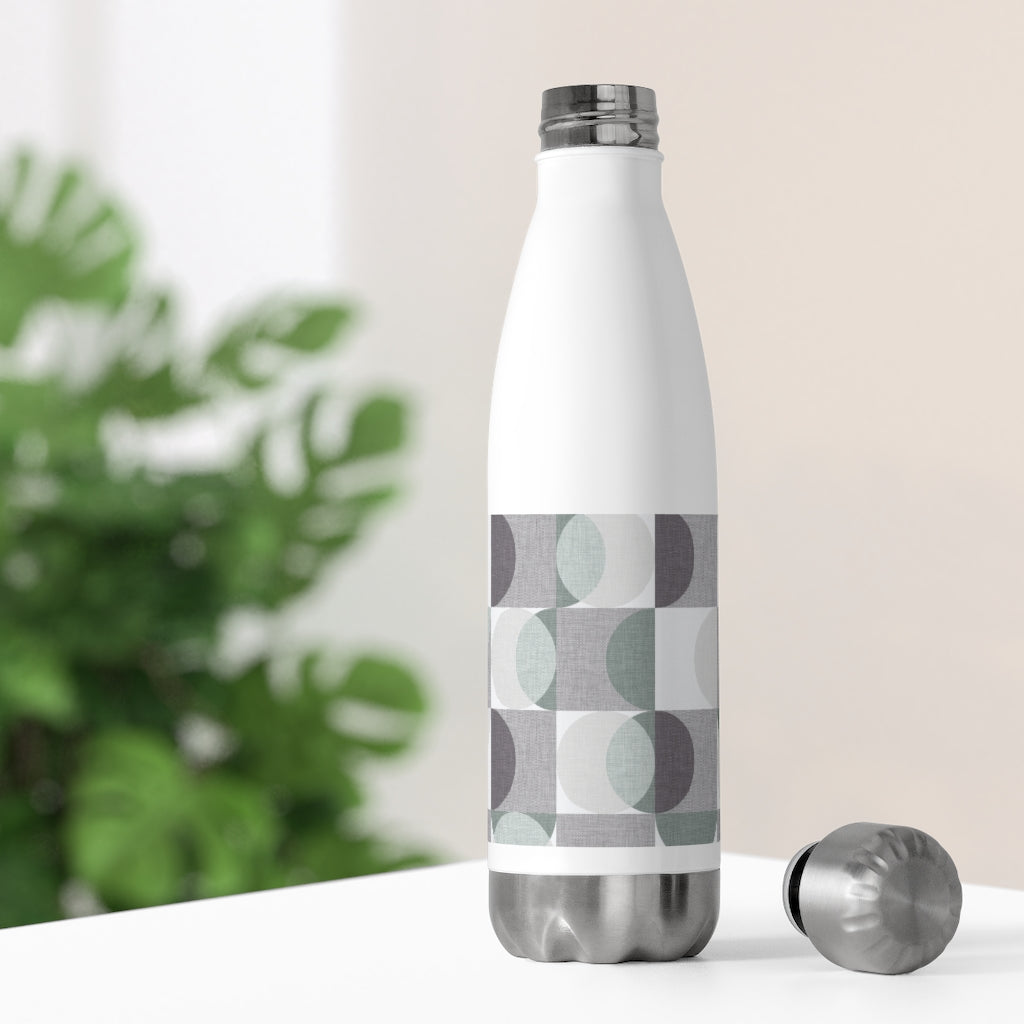 Semi Circle in Squares 20oz Insulated Bottle in Purple