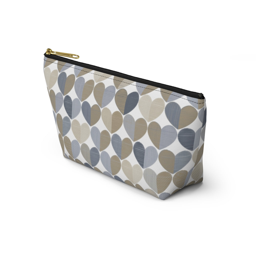 Love Accessory Pouch w T-bottom in Gray