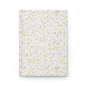 Glass Terrazzo Hardcover Journal Matte in Pale Yellow