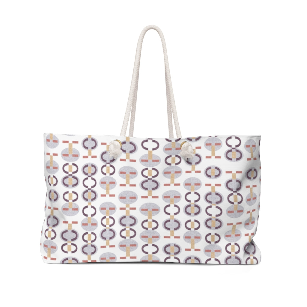 Telegraph Code Weekender Bag in Purple