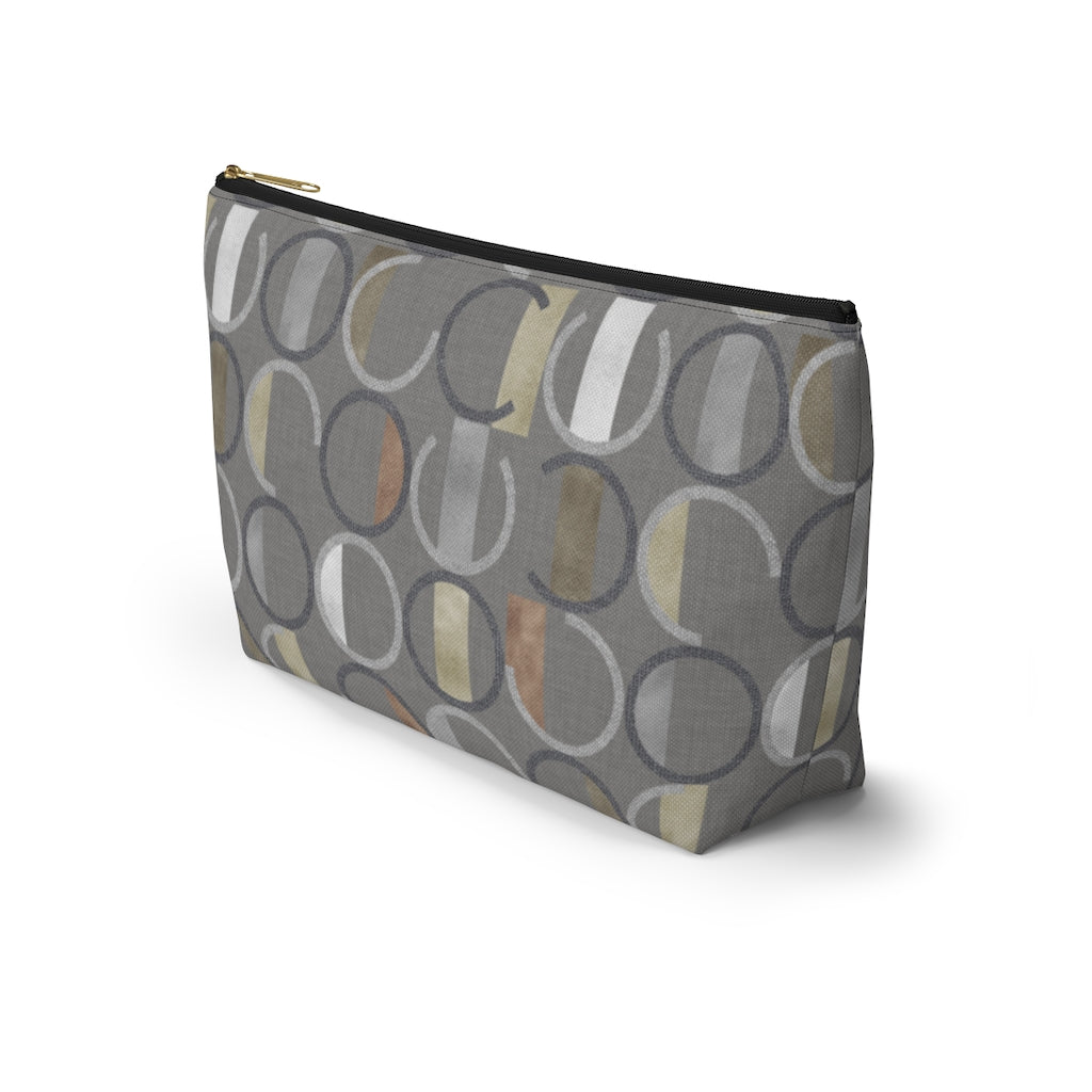 Journey Code Accessory Pouch w T-bottom in Gray