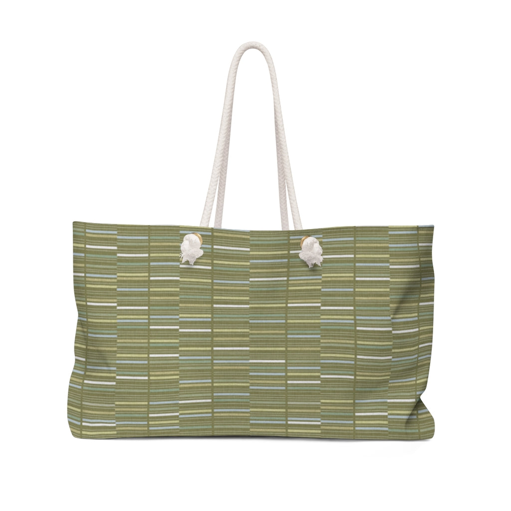 Letters Code Weekender Bag in Green