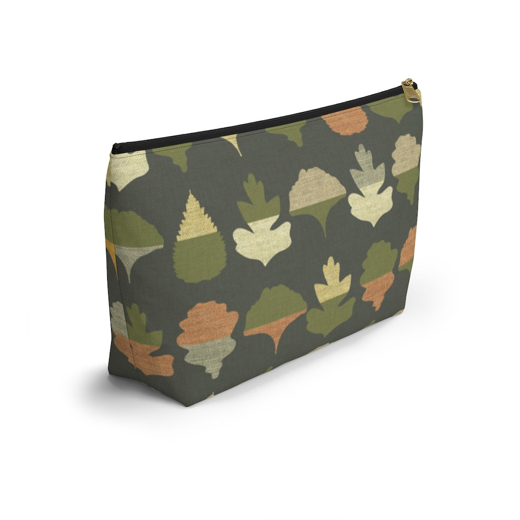 Frond Accessory Pouch w T-bottom in Green