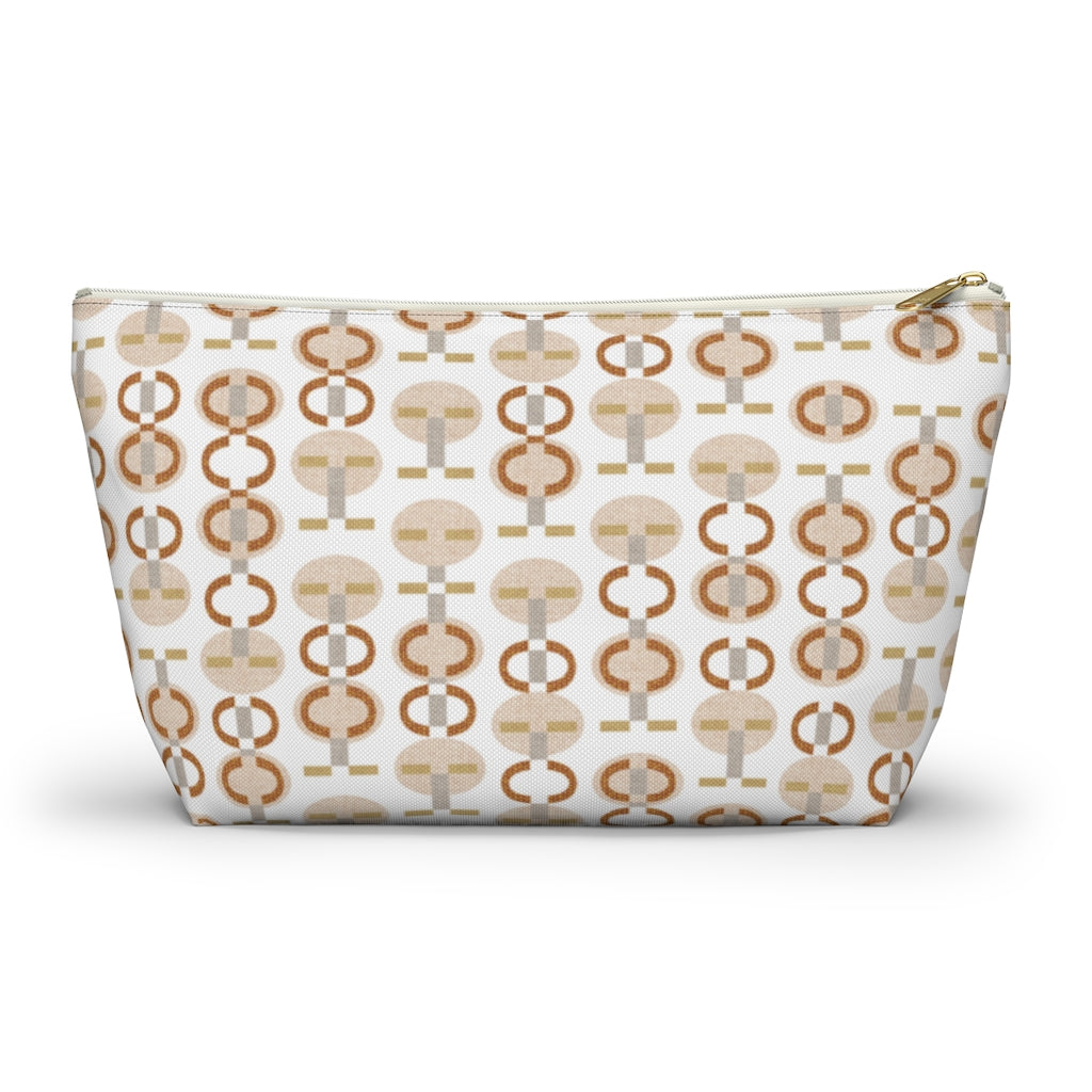 Telegraph Code Accessory Pouch w T-bottom in Orange