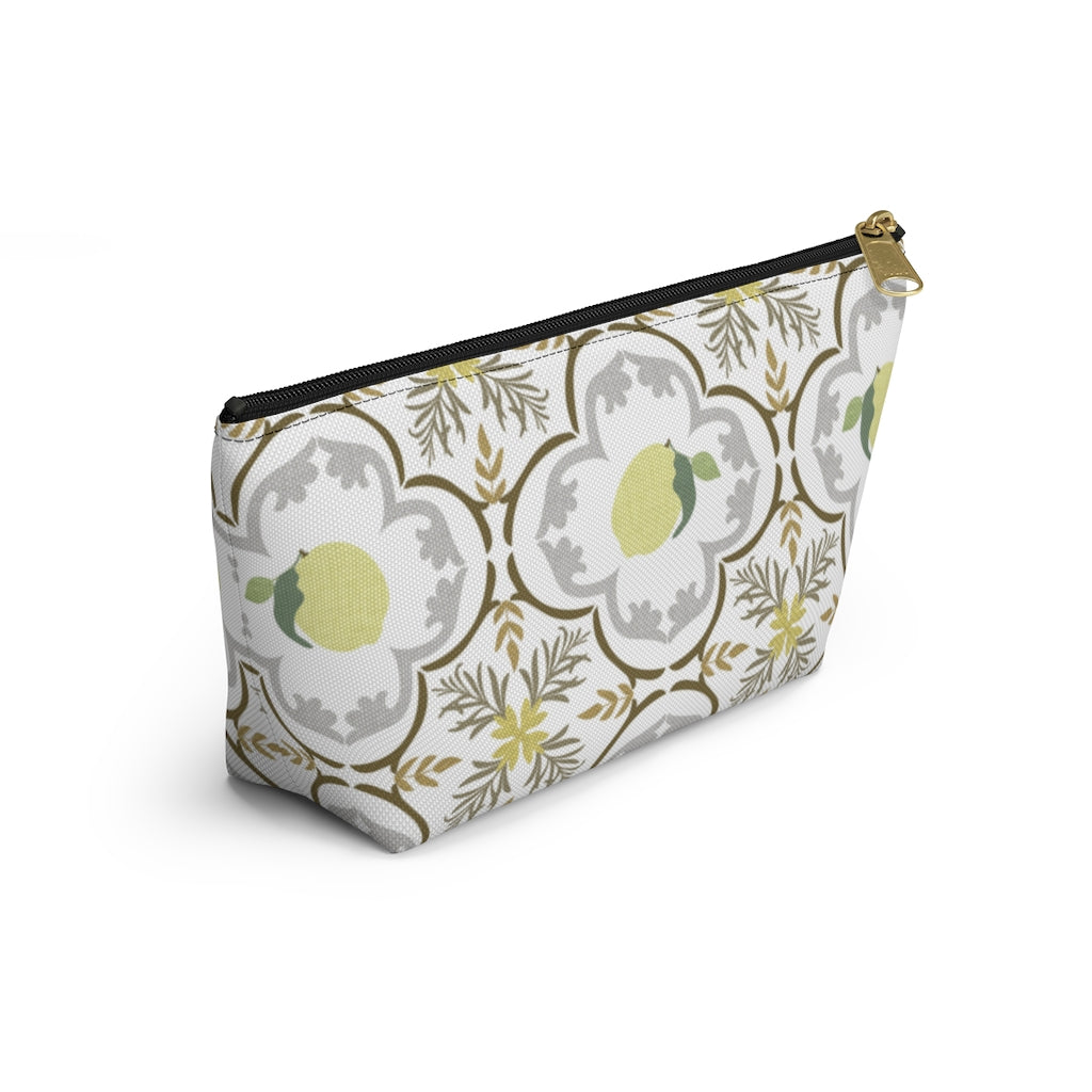 Freshly Squeezed Accessory Pouch w T-bottom in Gold