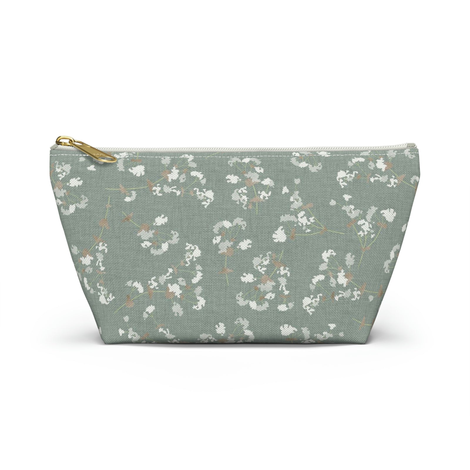 Alchemilla Vulgaris Accessory Pouch w T-bottom in Aqua