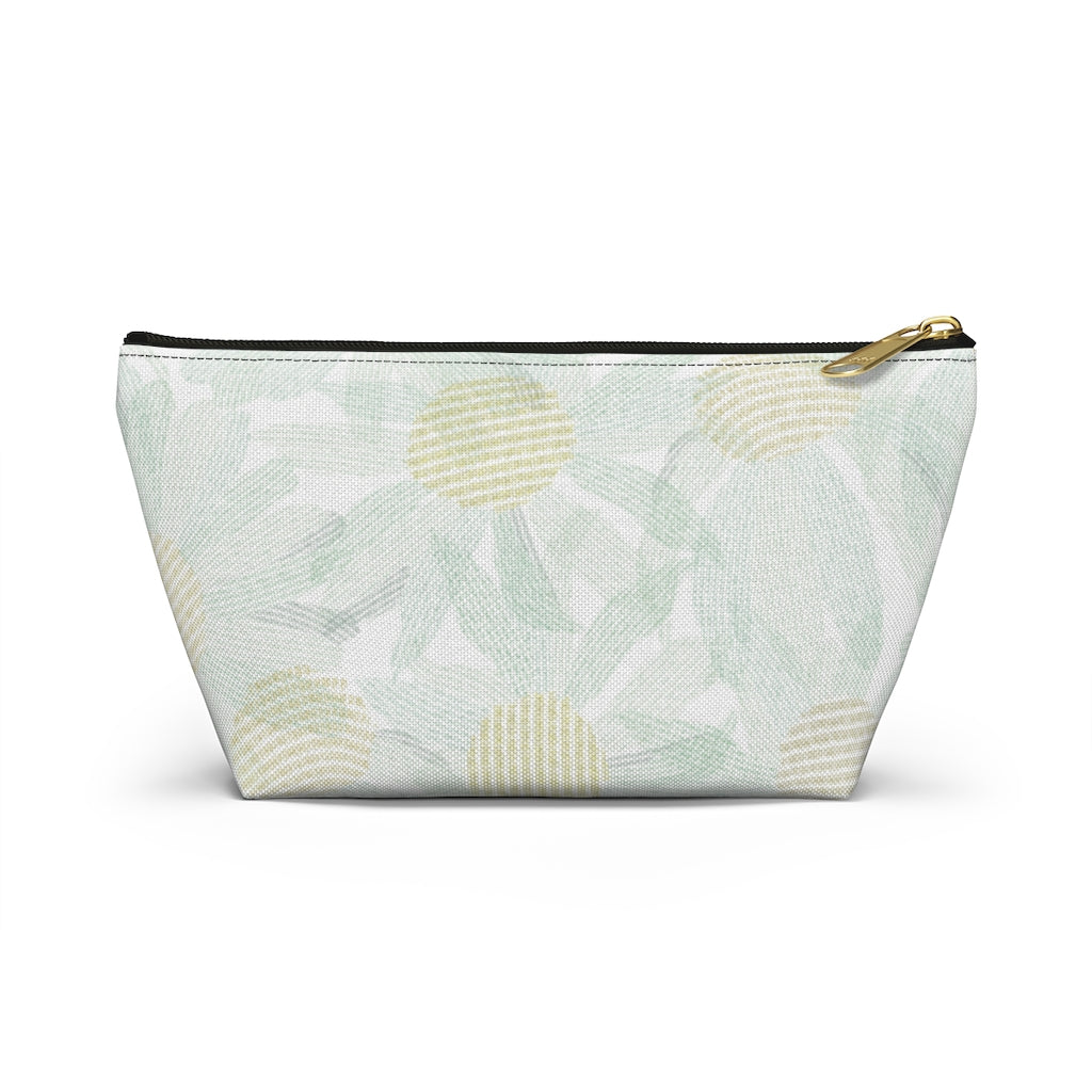 Daisy Chain Code Accessory Pouch w T-bottom in Aqua