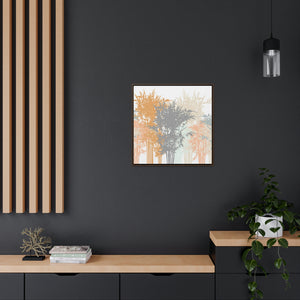 Lucky Bamboo Framed Gallery Wrap Canvas in Orange