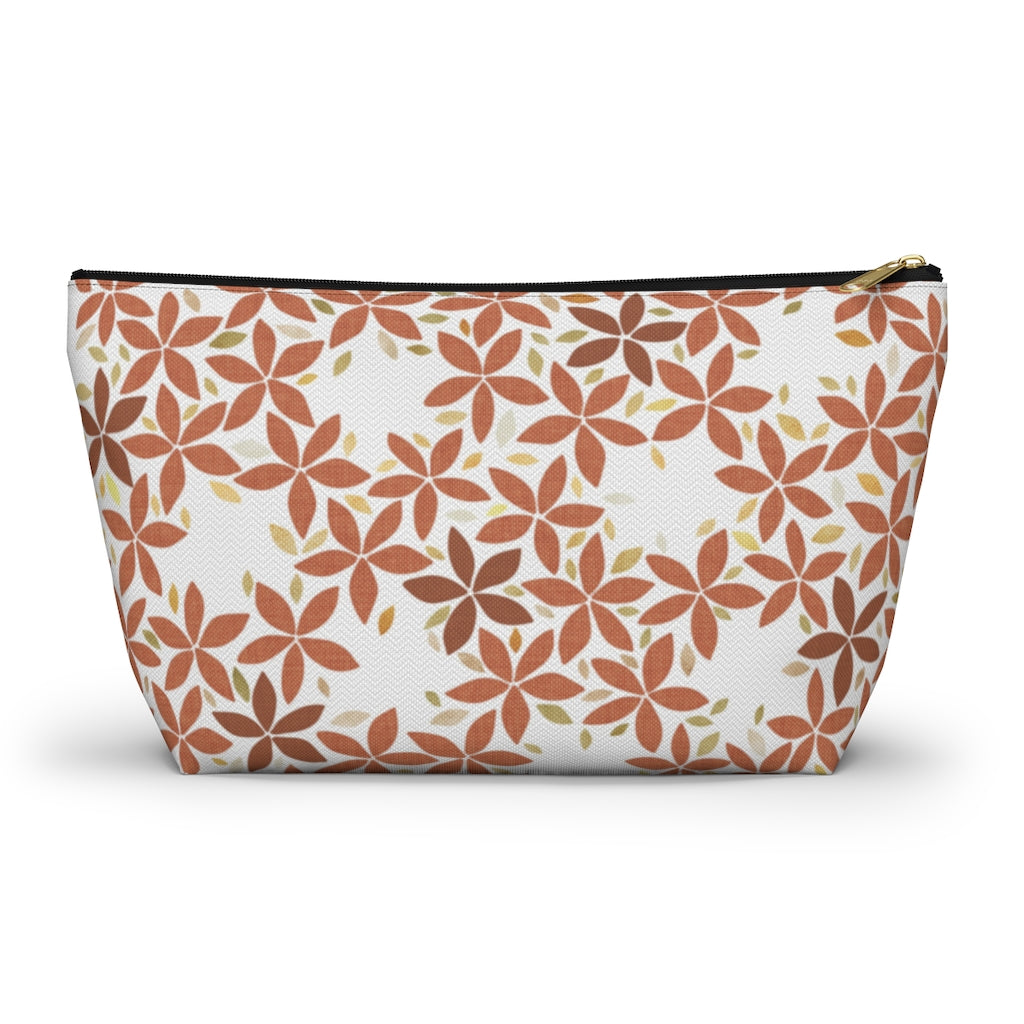 Snowbell Accessory Pouch w T-bottom in Coral