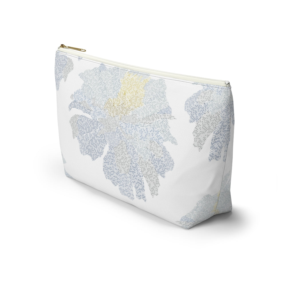 Ciphertext Code Accessory Pouch w T-bottom in Blue