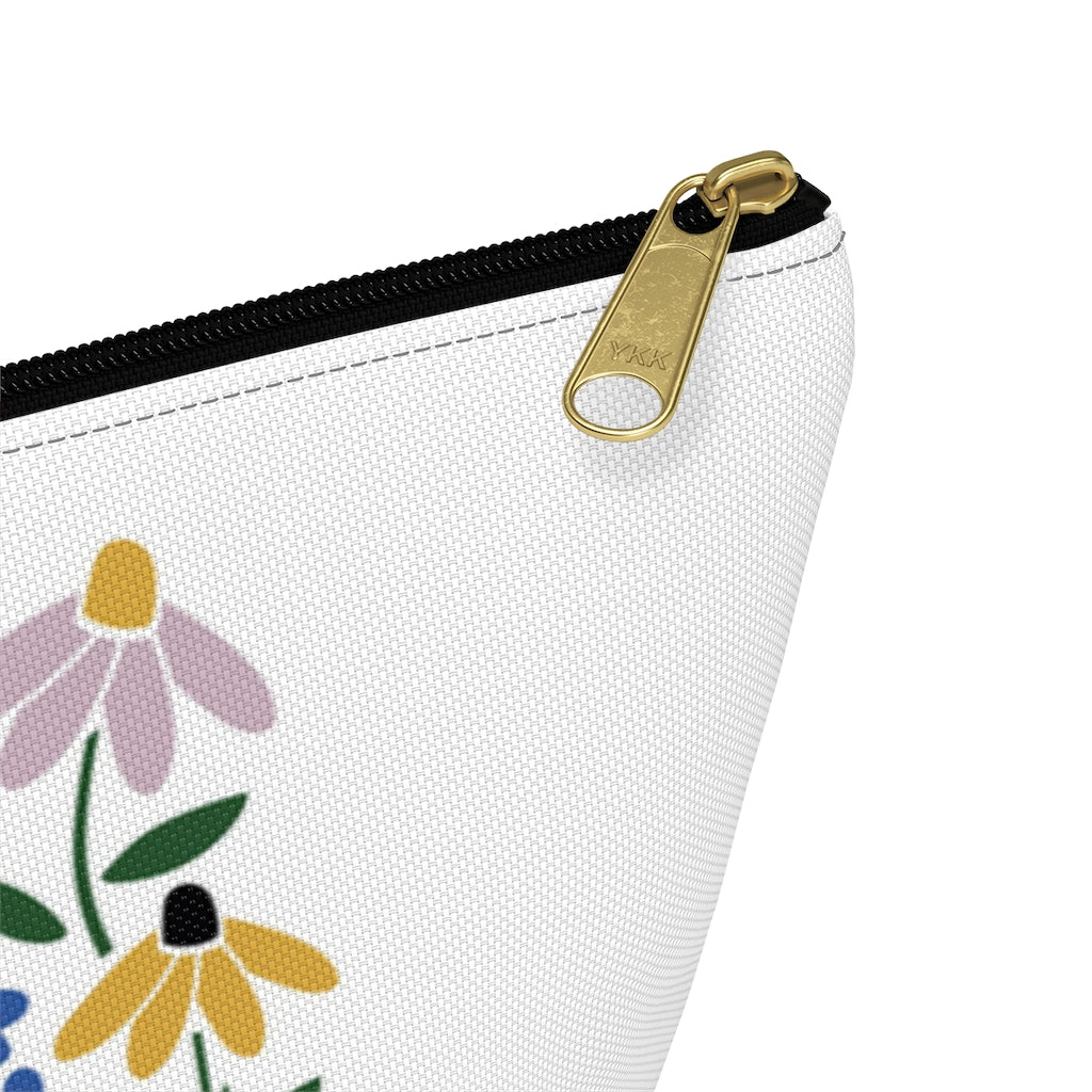Flower Garden Accessory Pouch w T-bottom