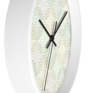 Stitch Circle Overlay Wall Clock in Green