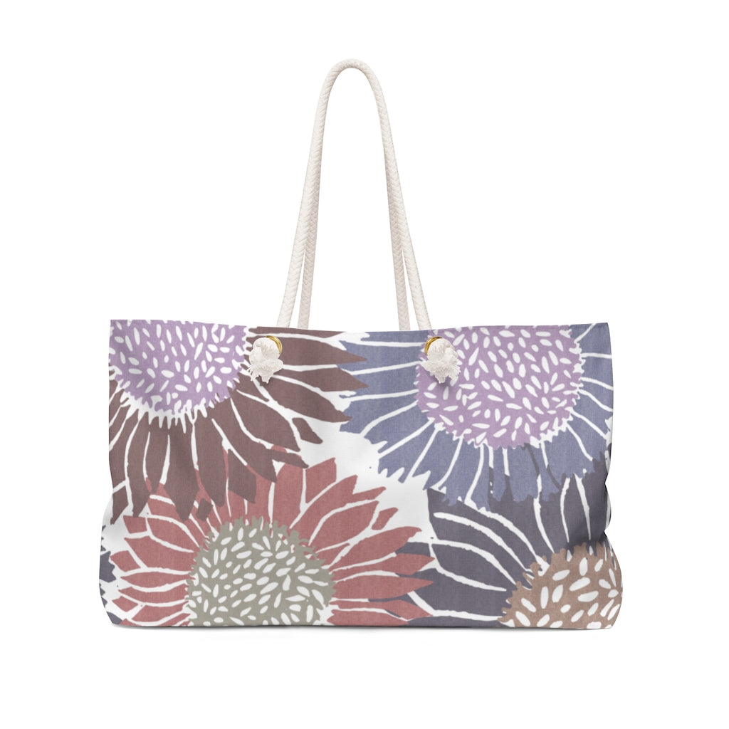 Sunflowers Weekender Bag in Purple