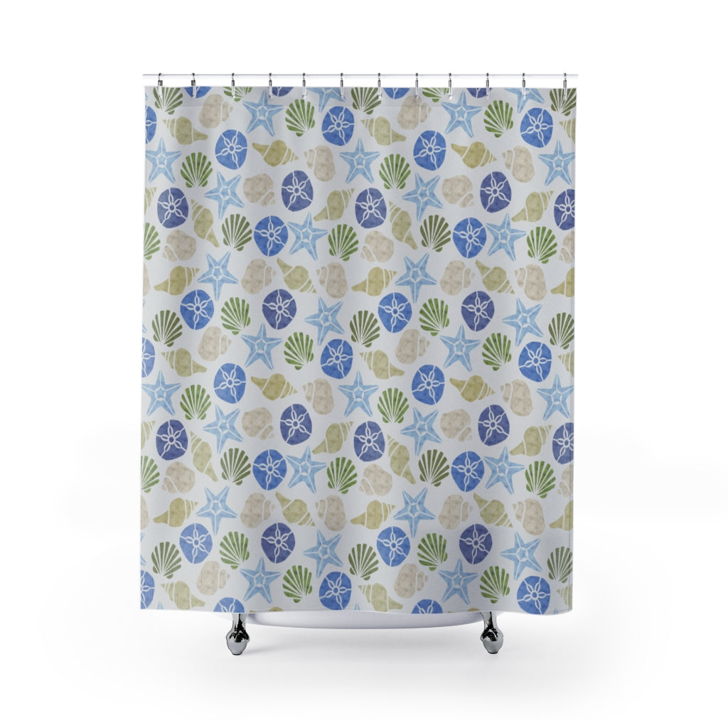 Sanibel Island Shower Curtain in Blue