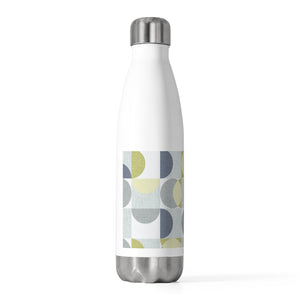 Semi Circle in Squares 20oz Insulated Bottle in Navy