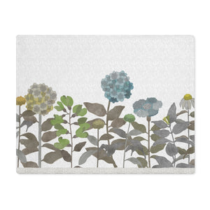 Illustrated Flowers Placemat in Brown