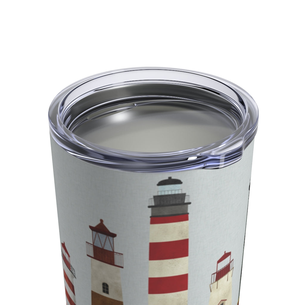 Lighthouses Tumbler in Red