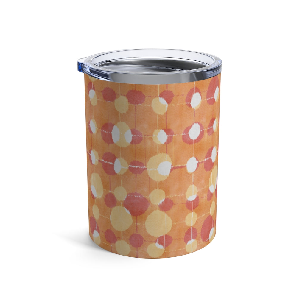 Ikat Texture Overlay Tumbler in Orange
