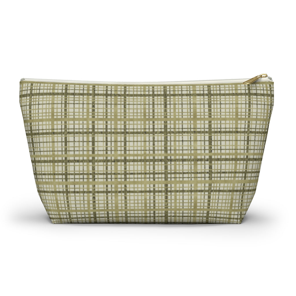Rogers Tartan Accessory Pouch w T-bottom in Green